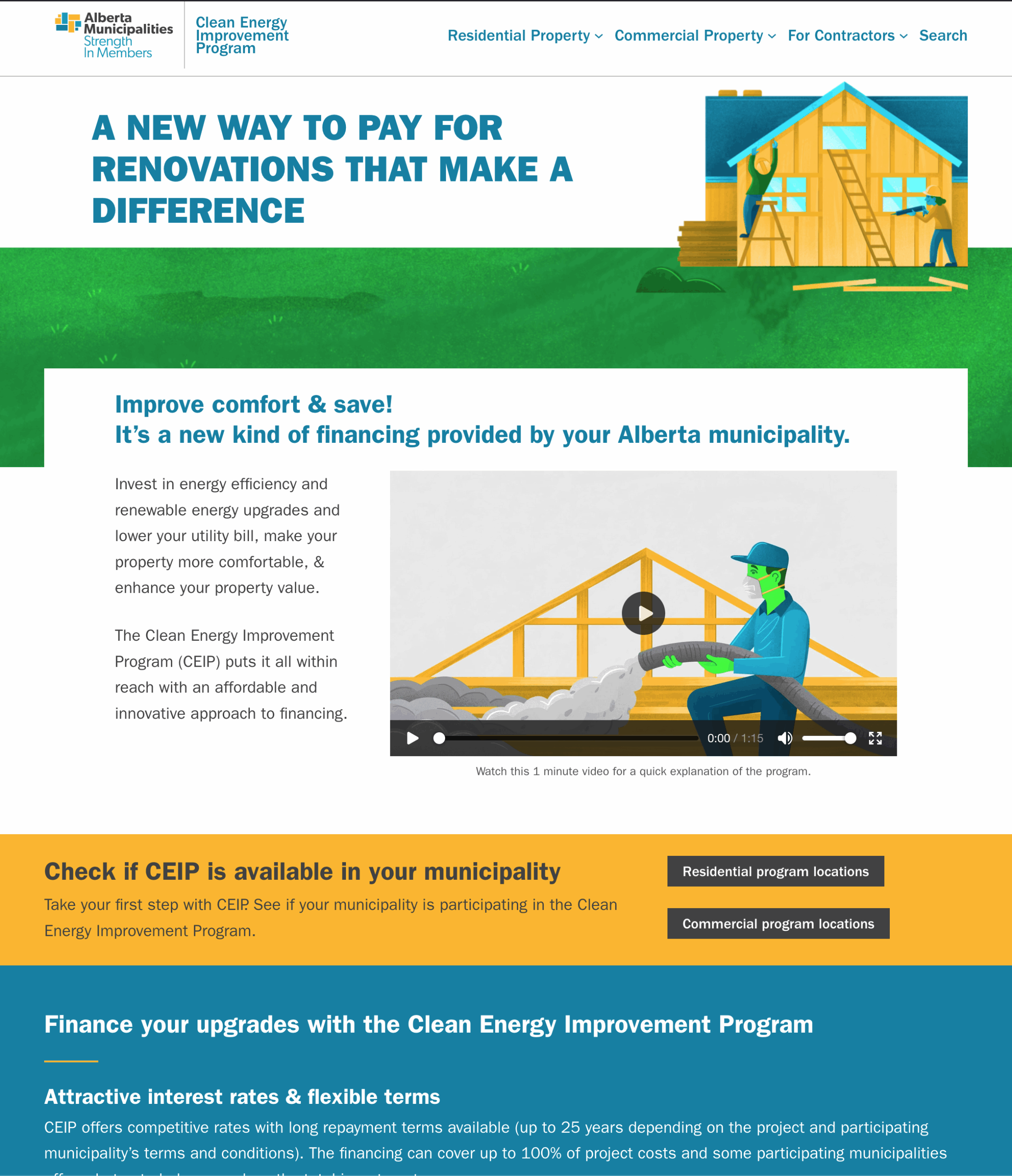 Alberta homeowners are taking advantage of the CEIP loan.